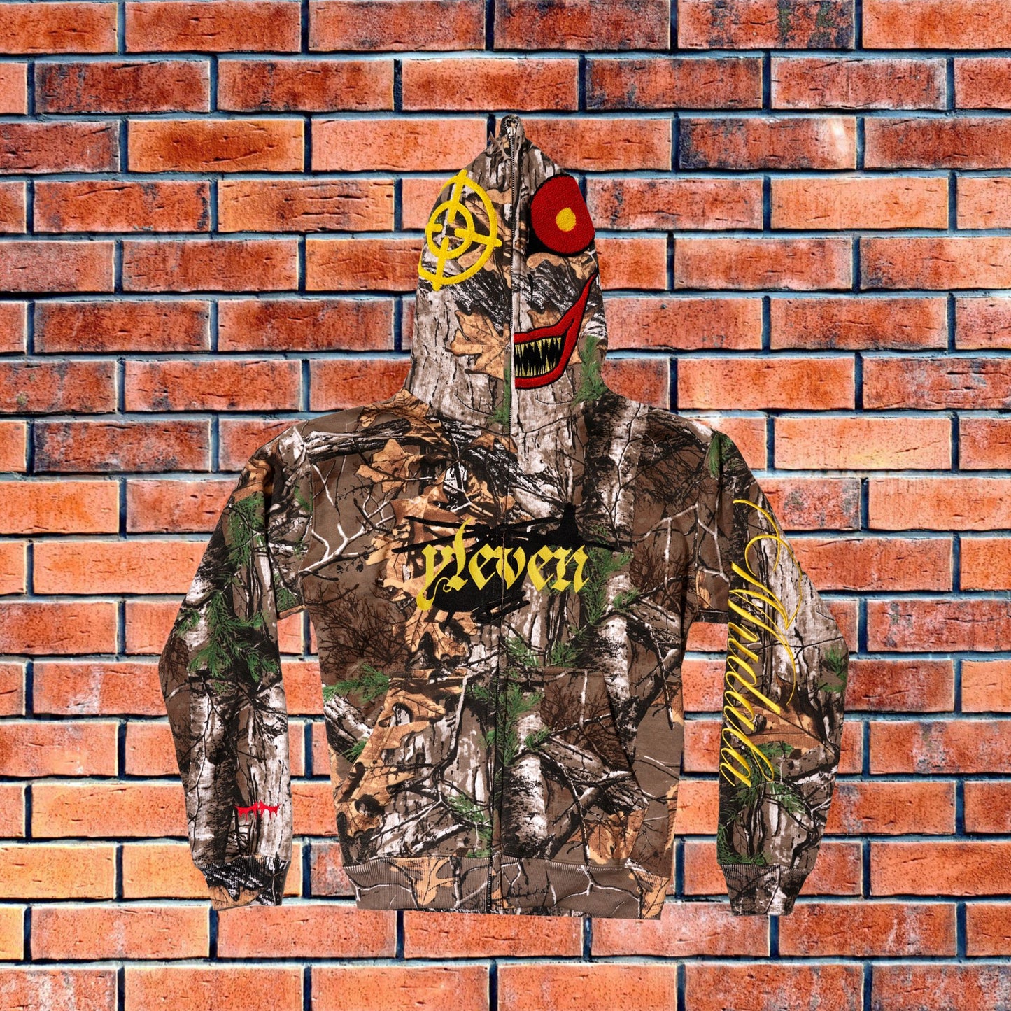 YLEVEN X MUDALA FULL ZIP HOODIE REALTREE