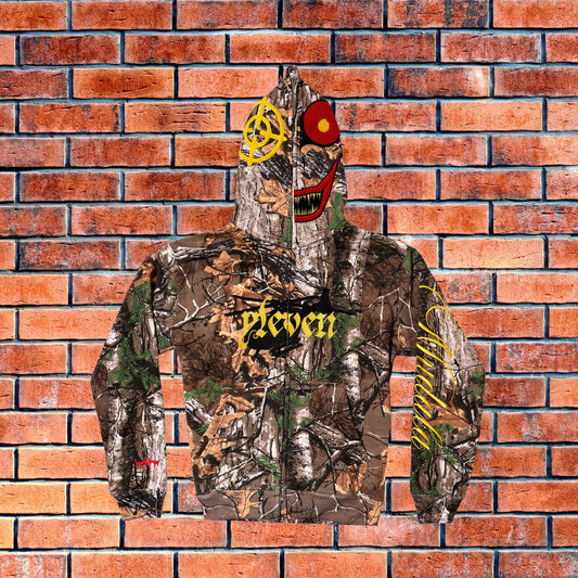 YLEVEN X MUDALA FULL ZIP HOODIE REALTREE